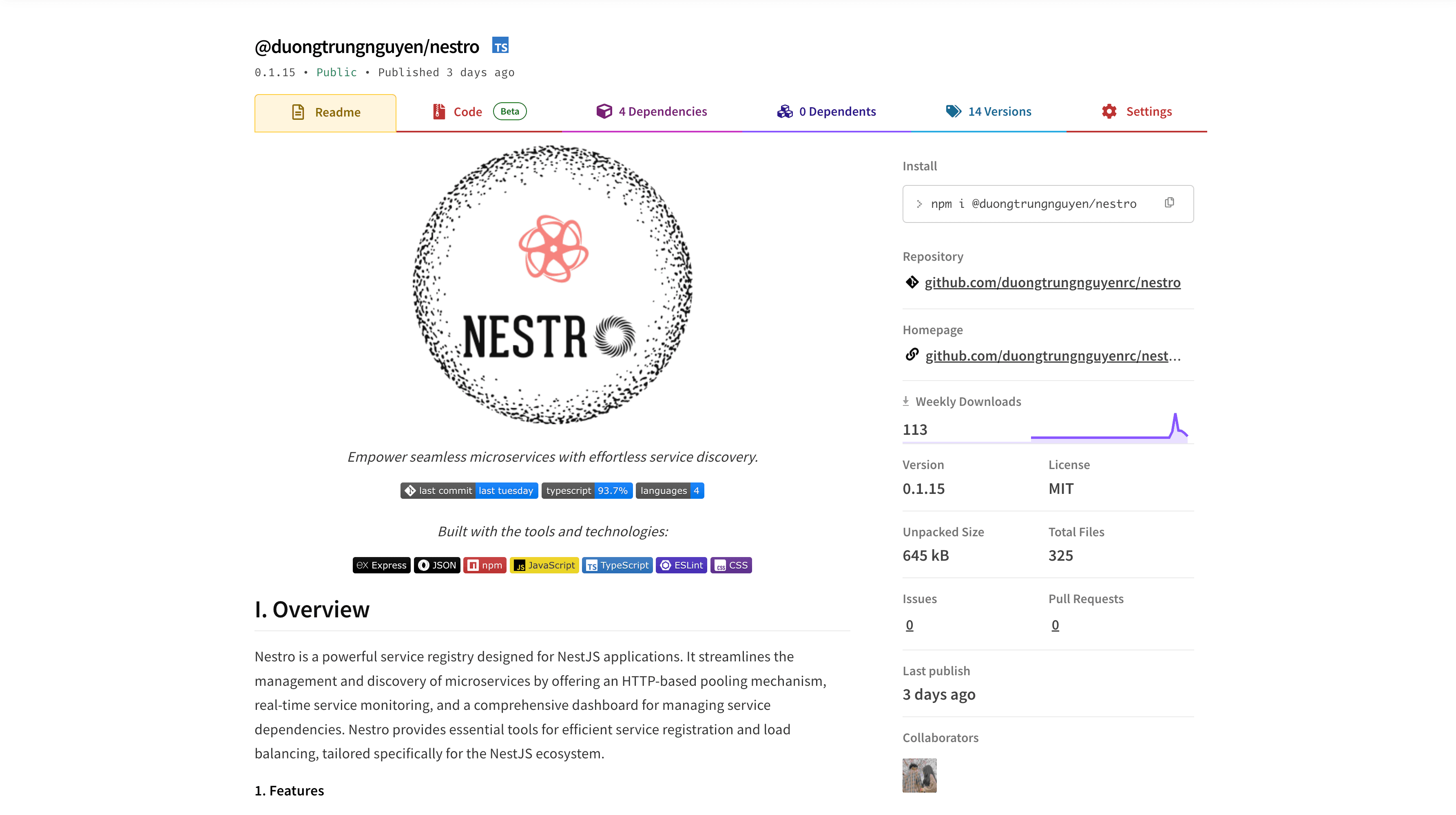 Nestro preview